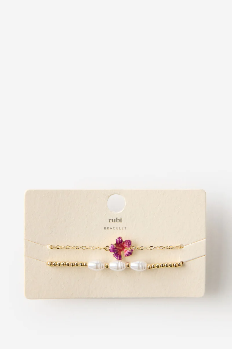 روبي سوار خرز متعدد القطع